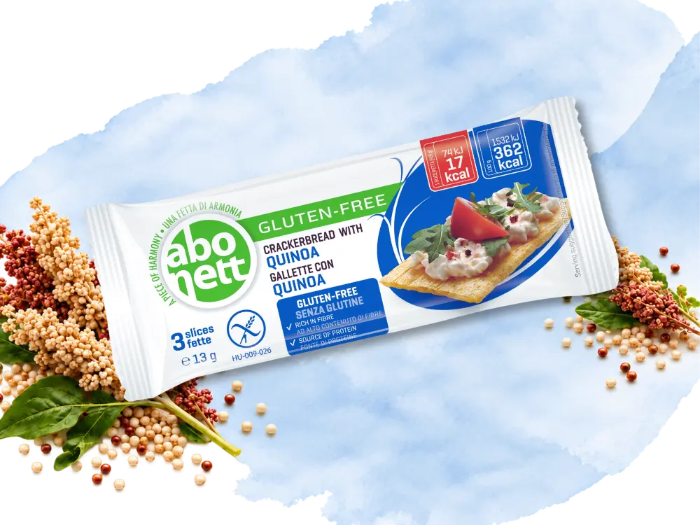 Abonett Gluten-Free Quinoa crackerbread, 3-slice pack