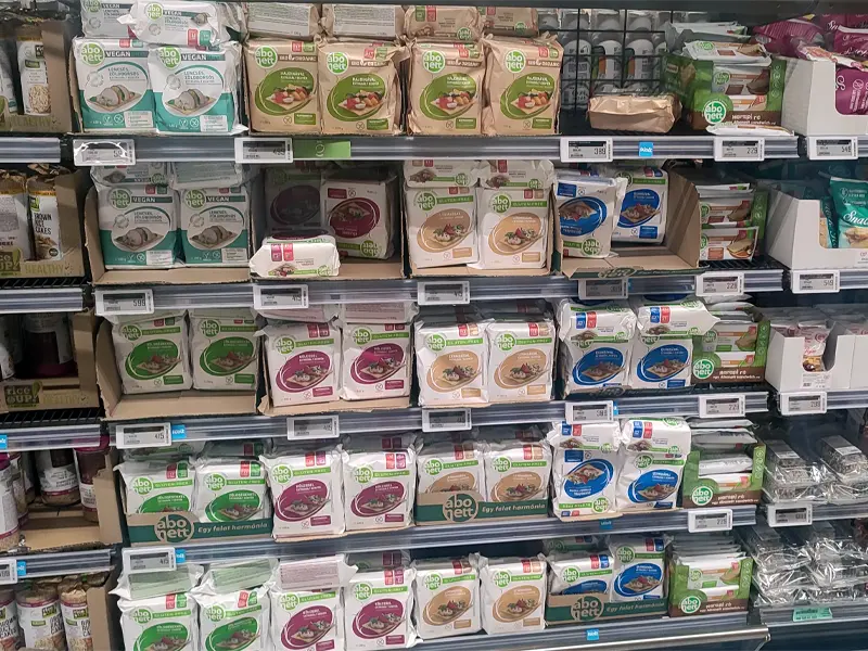 Abonett gluten-free crackerbreads on a free-from shelf