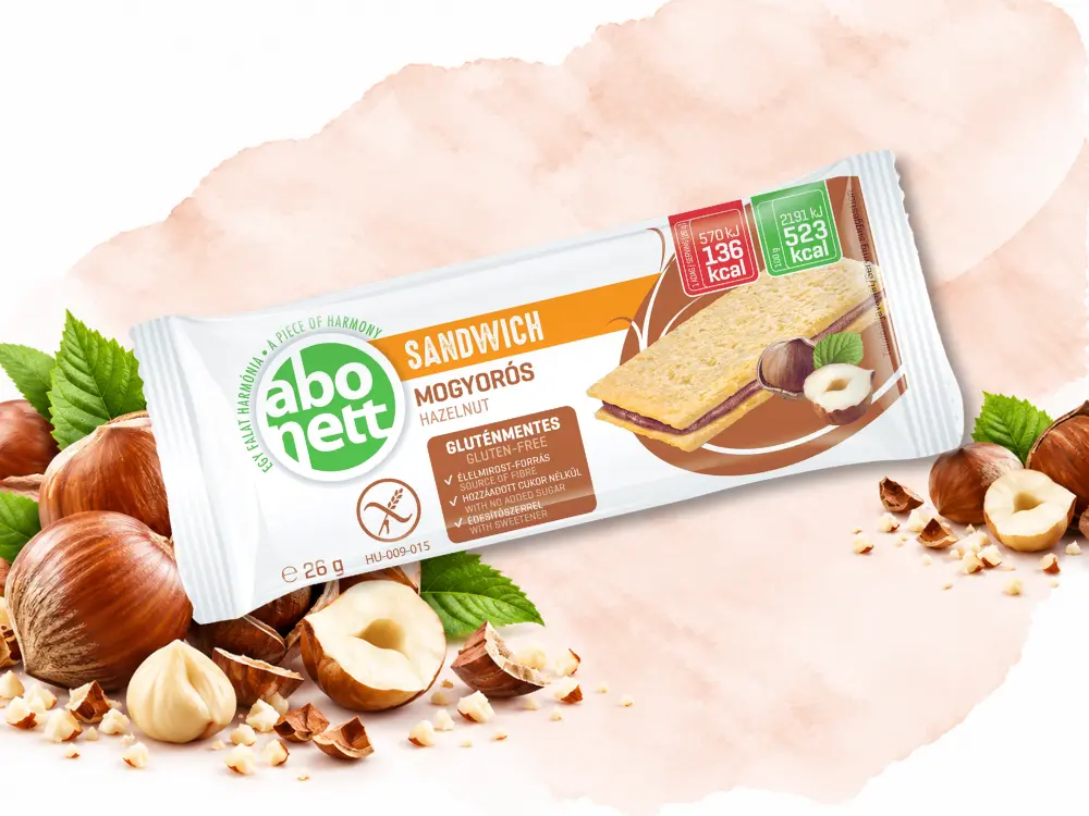 Sandwich Filled with Hazelnut Cream, 26 g pack
